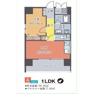 プランドール千種(1LDK/5階)の間取り写真