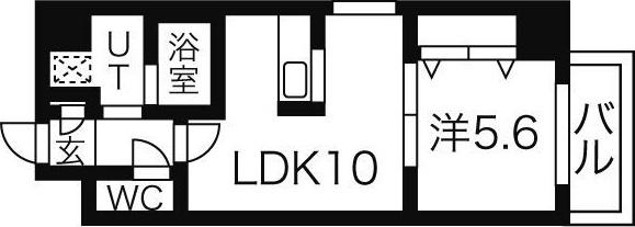 BLASTO RESIDENCE(1LDK/5階)の間取り写真