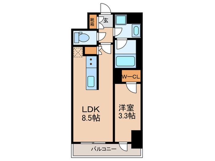 LASANTE BUNKYO SENDAGI(1LDK/3階)の間取り写真