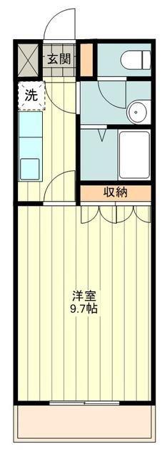 ラフィーネ(1K/2階)の間取り写真