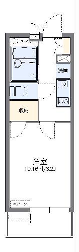 レオパレスアサヒ(1K/1階)の間取り写真