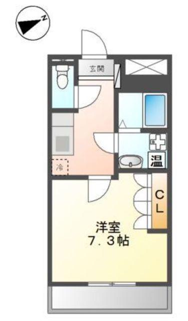 京急大師線 川崎大師駅 徒歩9分 3階建 築15年(1K/2階)の間取り写真
