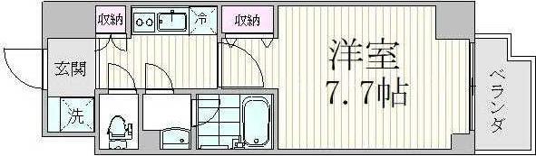 エスジーコート三ノ輪(1K/3階)の間取り写真