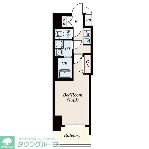 S-RESIDENCE庄内通ノース(1K/10階)の間取り写真