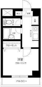 LAISONCE康栄(1K/4階)の間取り写真