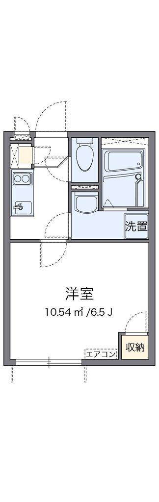クレイノ和(1K/1階)の間取り写真