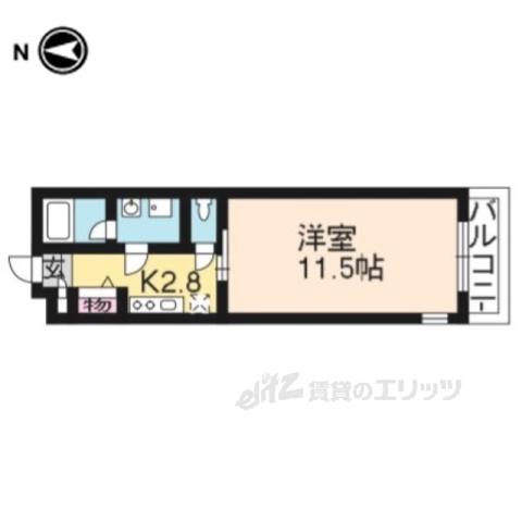 グレイス花園(1K/1階)の間取り写真