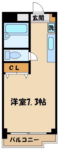 ヴェルアージュ座間(1K/2階)の間取り写真
