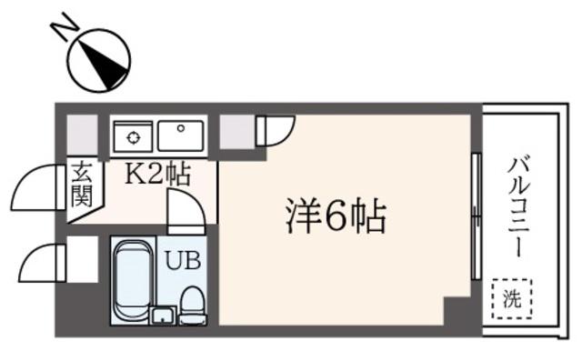ディジィ川崎(1K/10階)の間取り写真