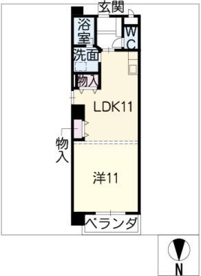 FIDELIO(1LDK/6階)の間取り写真