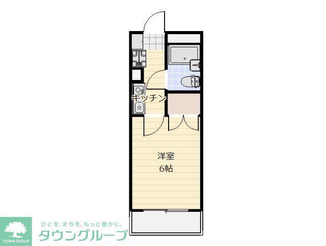 パールピア大宮土呂(1K/2階)の間取り写真