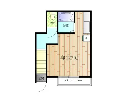 上町3丁目AP(1K/2階)の間取り写真