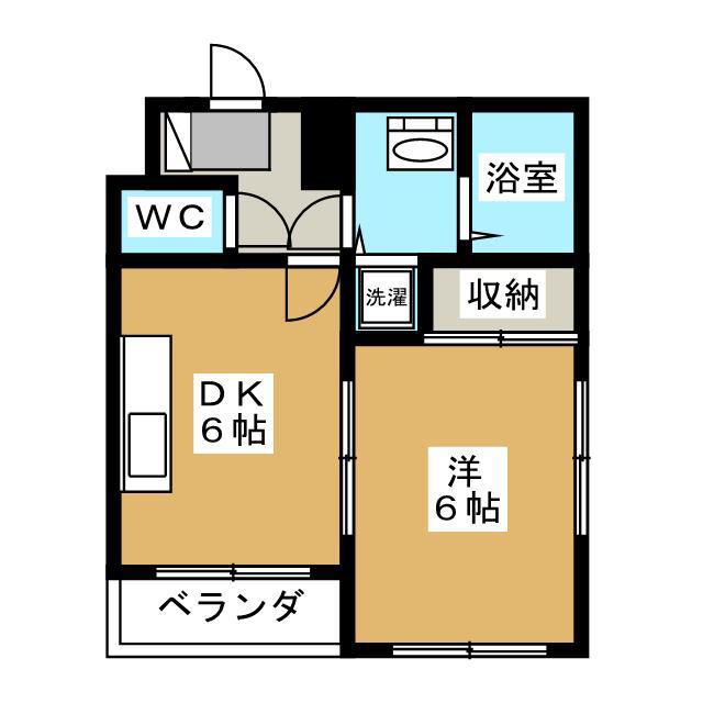 ソフィアコート(1DK/3階)の間取り写真