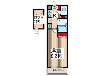 SK-COURTIV(1K/5階)の間取り写真