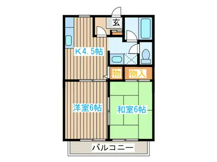 SHO LIFE(2K/1階)の間取り写真