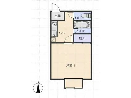 マンションセンチュリー(1K/3階)の間取り写真