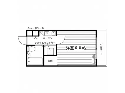 OYAX・ST(1K/2階)の間取り写真