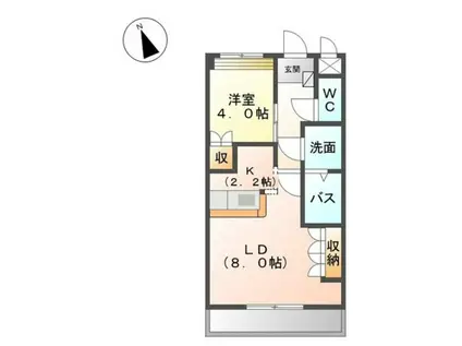SUNGREENNAKANO(1LDK/1階)の間取り写真