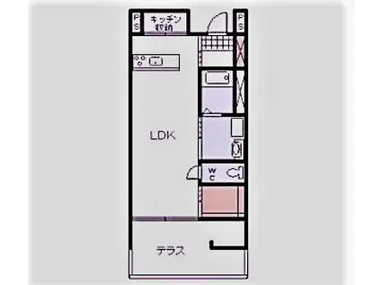 ガーデンヒルズ神宮外苑(ワンルーム/5階)の間取り写真