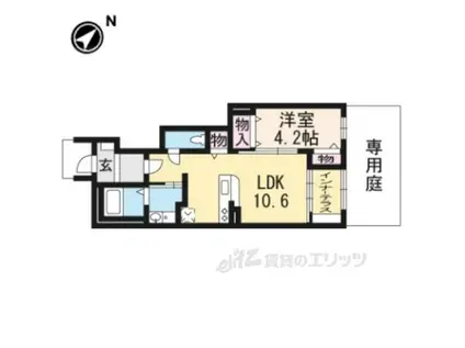 ファインハイム(1LDK/1階)の間取り写真