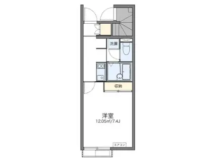 サンビトレス(1K/1階)の間取り写真