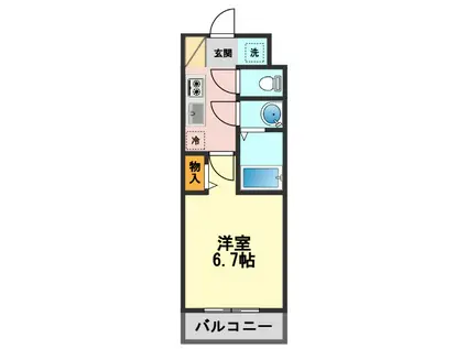 SPコート亀有(1K/3階)の間取り写真