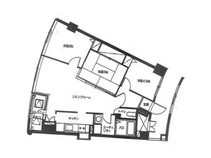 ドムス富岡II(3LDK/7階)の間取り写真
