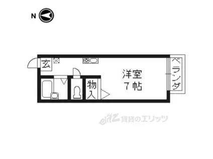 セントハウス岡田(1K/2階)の間取り写真