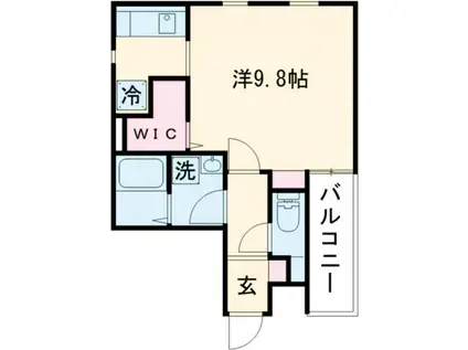 TRIUMPH名駅(ワンルーム/1階)の間取り写真