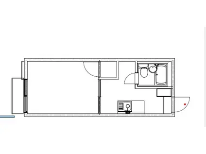 サンハイツHAGU組む町屋(ワンルーム/2階)の間取り写真