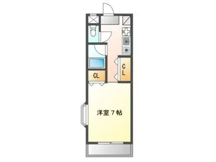 イオテラスNAKAMURA(1K/3階)の間取り写真