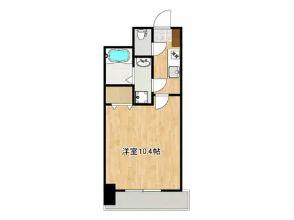 クロノス48練兵町(1K/3階)の間取り写真