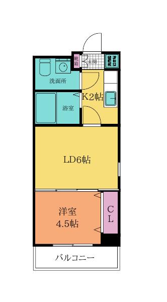 ロイヤルキャッスル(1LDK/7階)の間取り写真