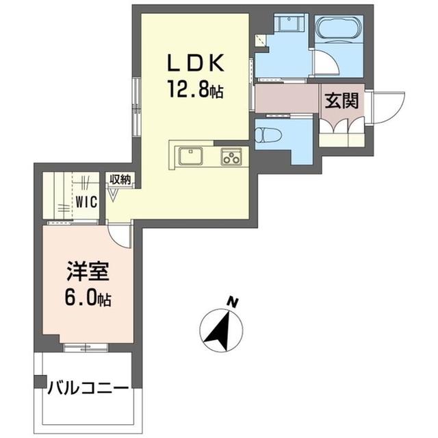 グランメゾン戸塚(1LDK/2階)の間取り写真