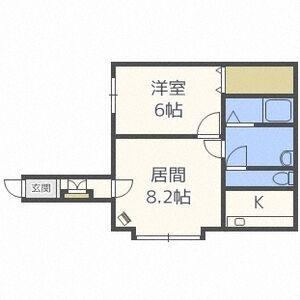 パレットコートL(1LDK/2階)の間取り写真