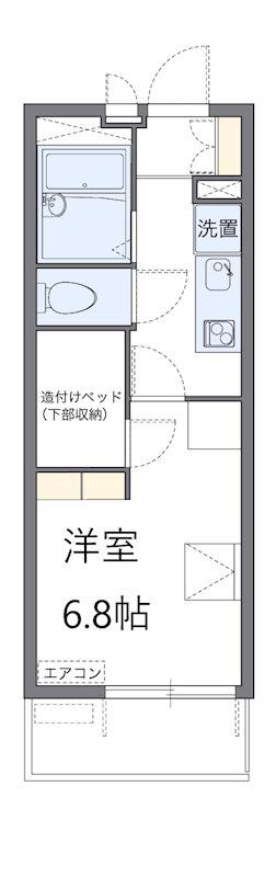 レオパレスサラバンド(1K/4階)の間取り写真