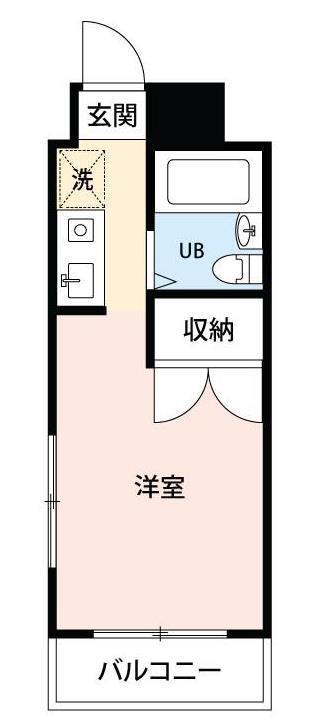 レジデンス浜松(ワンルーム/8階)の間取り写真