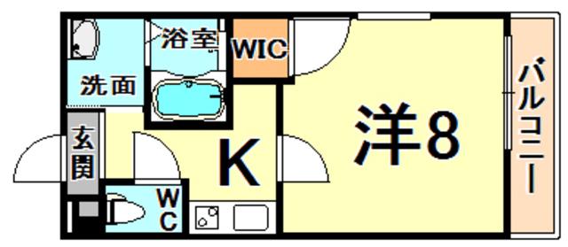 フジパレス出屋敷3番館(1K/1階)の間取り写真