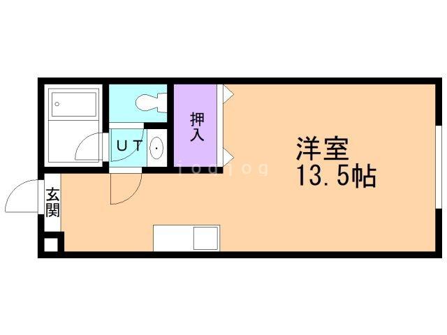 パルファージュ(ワンルーム/1階)の間取り写真