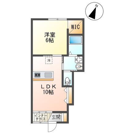 プリマベーラ(1LDK/1階)の間取り写真