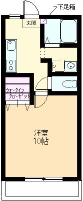 プレジデントII(1K/3階)の間取り写真