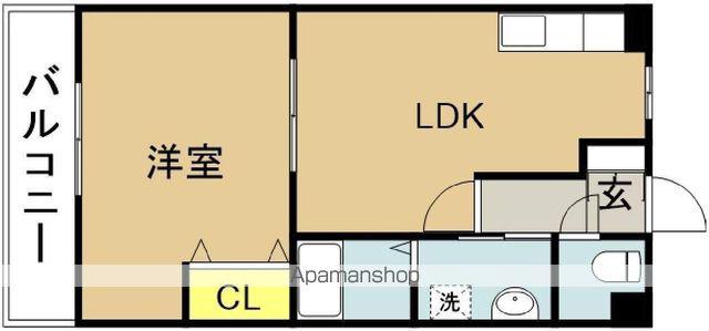 Sグランデ大塚南(1LDK/1階)の間取り写真