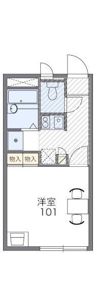 レオパレスルミエール野上(1K/3階)の間取り写真