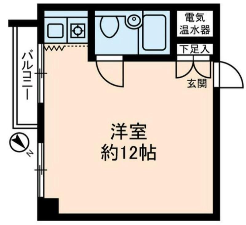 DIK新橋(ワンルーム/7階)の間取り写真