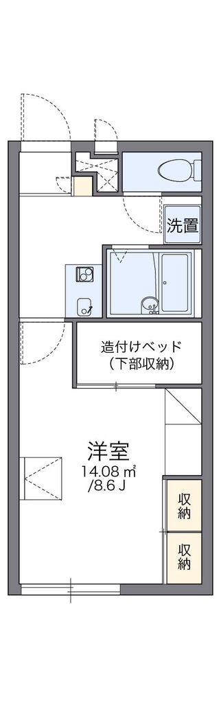 レオパレスSAKURA II(1K/1階)の間取り写真