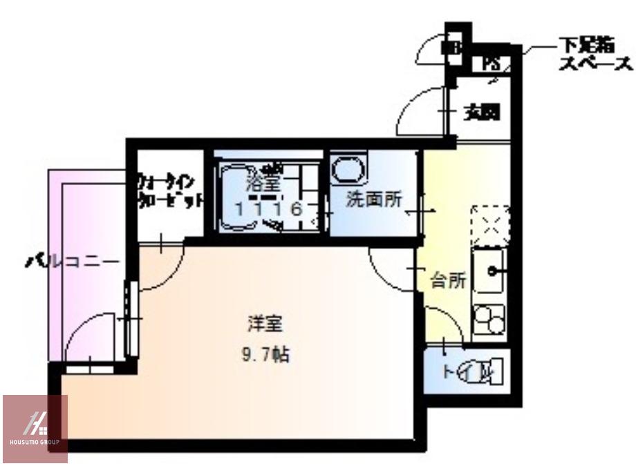 フジパレス瑞光V番館(1K/2階)の間取り写真
