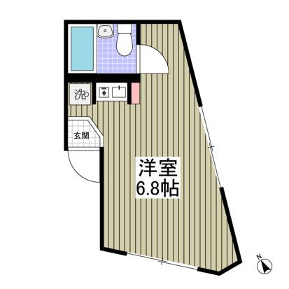 エスパシオ品川大井(ワンルーム/3階)の間取り写真