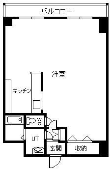 グランデ緑町(ワンルーム/3階)の間取り写真