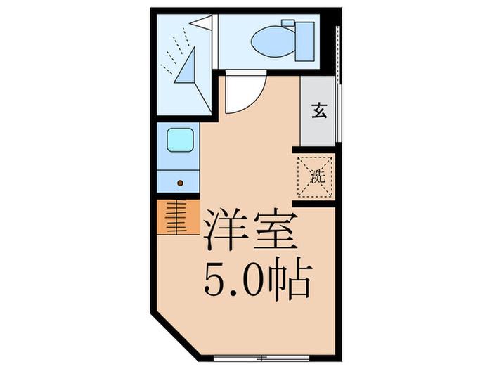 LIVSUS NM3319(ワンルーム/2階)の間取り写真