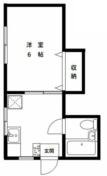 アステージTO/YU(1K/2階)の間取り写真